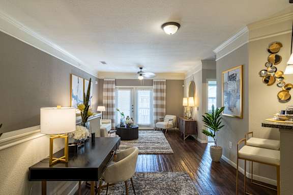 Beautiful living room at Grand Villas at Cinco Ranch, Katy, TX