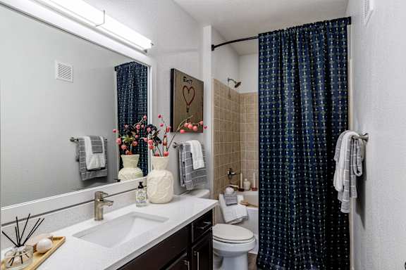 Bathroom with bathtub at Grand Villas at Cinco Ranch, Katy