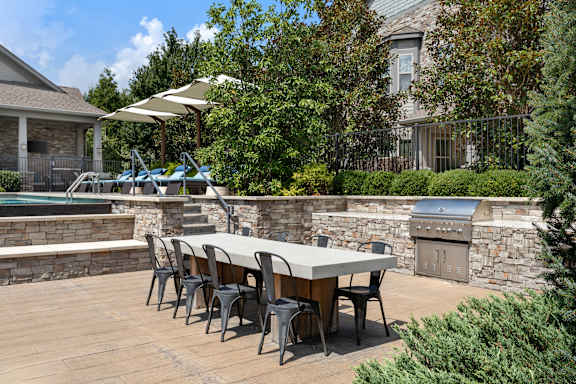 Grilling Station and Picnic Area at Adara, Overland Park