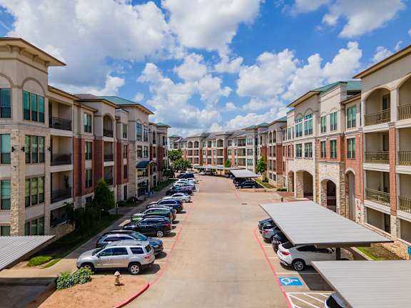 Row of Apartment Buildings at Imperial Lofts, Texas, 77498