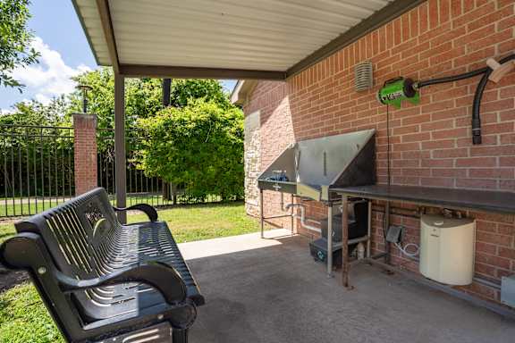 Pet wash station at Imperial Lofts, Texas
