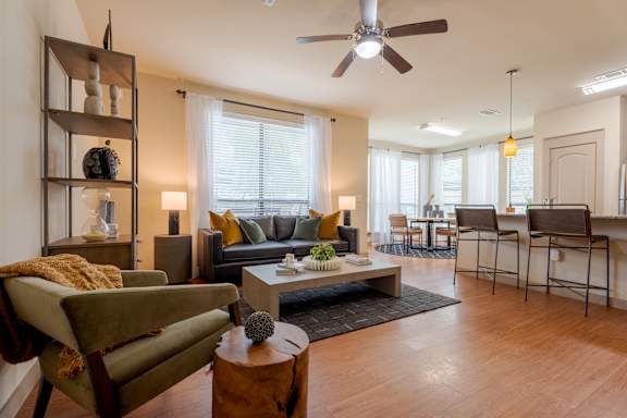 Living Room at Imperial Lofts, Texas, 77498