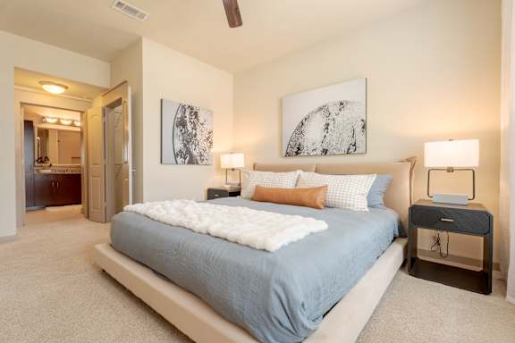 Bright Bedroom at Imperial Lofts, Sugar Land, TX
