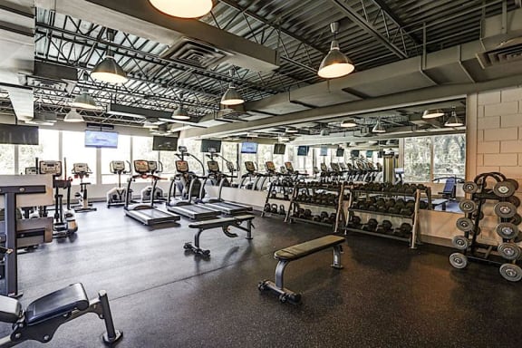 Fully Equipped Fitness Center at The Boulevard, Roeland Park