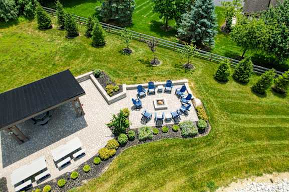 Aerial Green Space View at Overland Park, Pickerington, OH