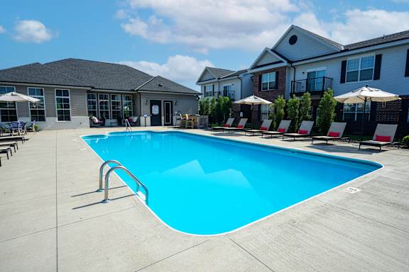Pool With Sundecks at Overland Park, Pickerington, Ohio