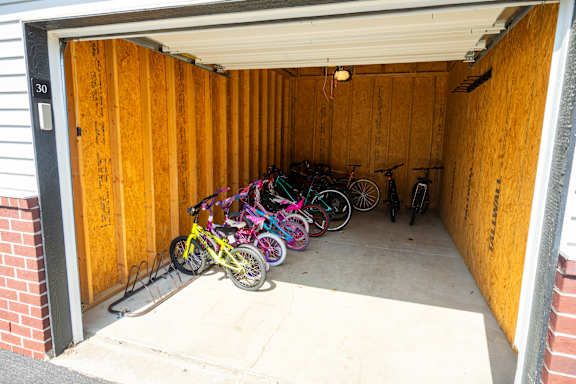 Bike Storage Area at Overland Park, Pickerington, Ohio