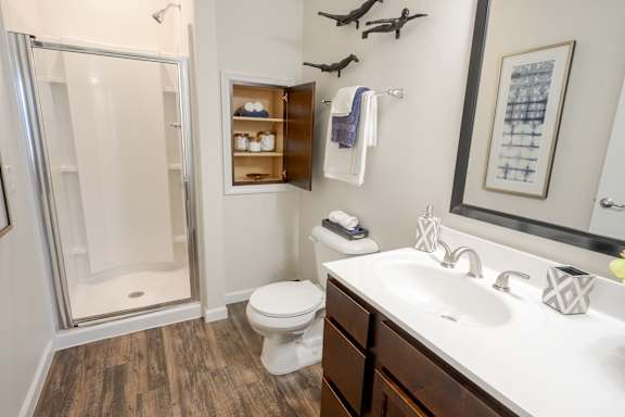 Spa Inspired Bathroom at Overland Park, Pickerington, Ohio