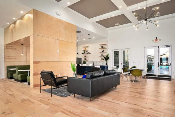 the preserve at ballantyne commons living room and dining area at Sovereign at Overland Park, Kansas