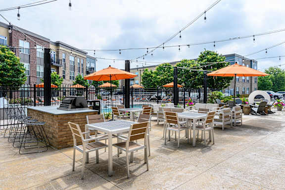 Outdoor Living Area at Penn Circle, Carmel, IN