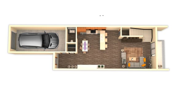 4 Bedroom Floor Plan at Prairie Pines Townhomes, Shawnee, 66226