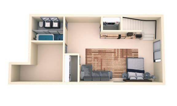 4 Bedroom Basement  at Prairie Pines Townhomes, Shawnee, KS