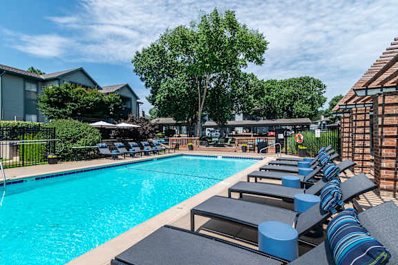 Shimmering Swimming Pool View at Springhill Apartments, Overland Park, 66213