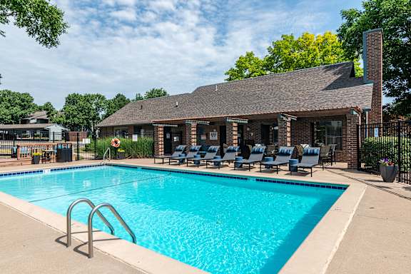 Crystal Clear Swimming Pool at Springhill Apartments, Overland Park, KS, 66213