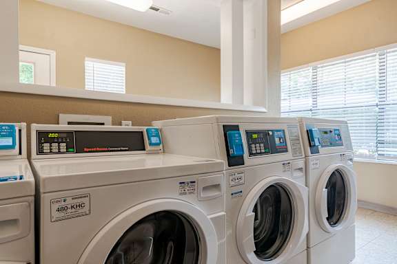 Row of washing machines at Springhill Apartments, Kansas, 66213