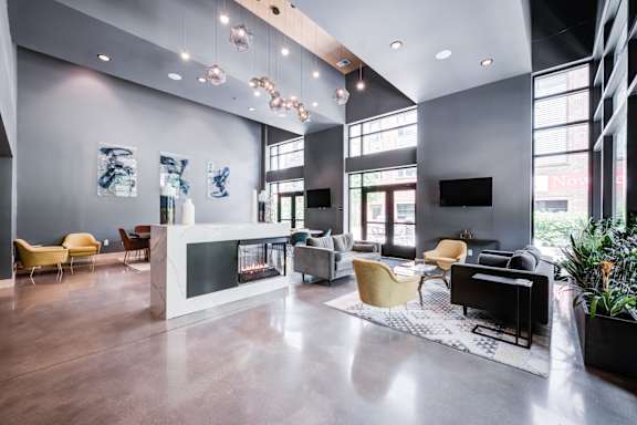 Clubroom With TV at The MK, Indiana, 46220