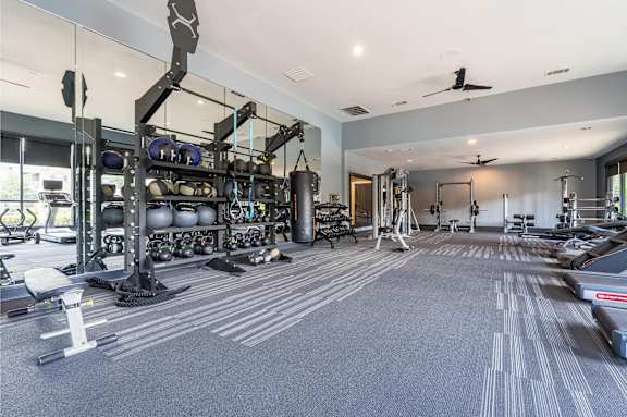 Gym at Waterstone at Cinco Ranch Apartments, Katy, TX