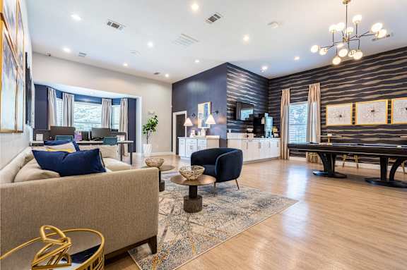 Specious Living area at Waterstone at Cinco Ranch Apartments, Katy Texas