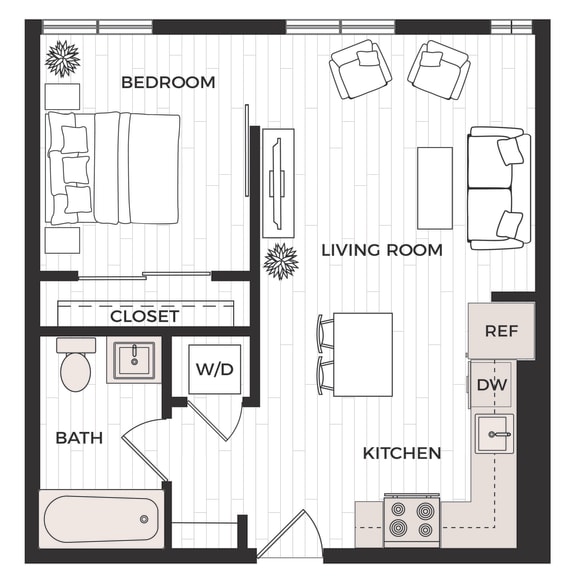 Floor Plans of Boxcar Apartments in Spokane, WA