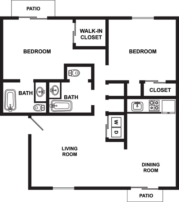 a floor plan of a house with a bedroom and a living room