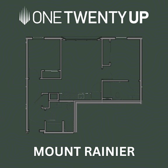 A floor plan for Mount Rainier by One Twenty Up.