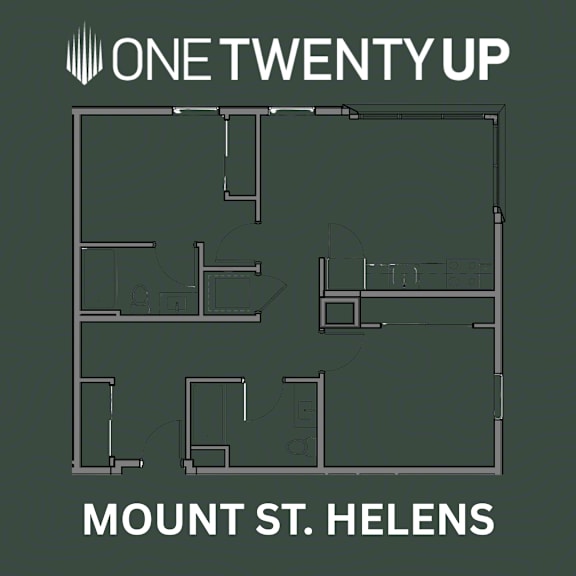 A floor plan for a building named Mount St. Helens.