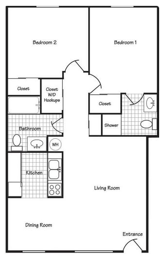 Floor Plan  New Heritage | Two Bed