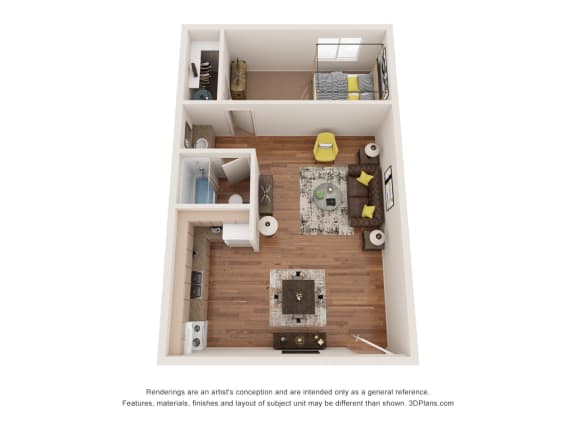 Station at Elm Cree | One Bed