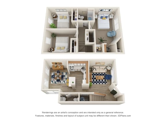 The Montavilla | 3x1.5 Townhome