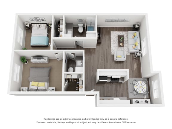 a 1 bedroom floor plan  sierra  2100 sq ft