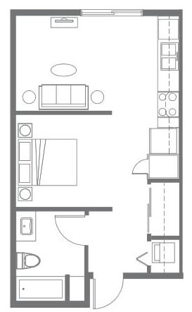 Floor Plan  1x1G