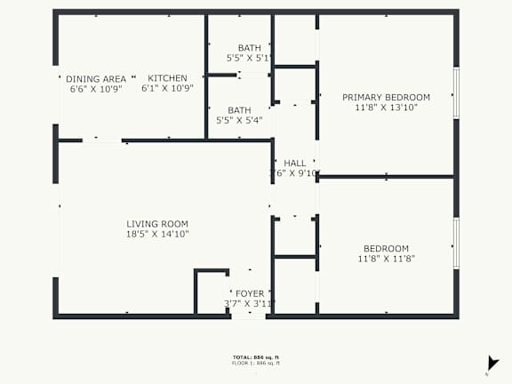 A black and white image of a house floor plan.