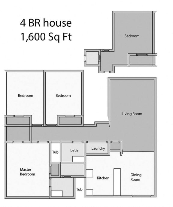 Floor Plan  the floor plan of 4 br house 1600 sq ft