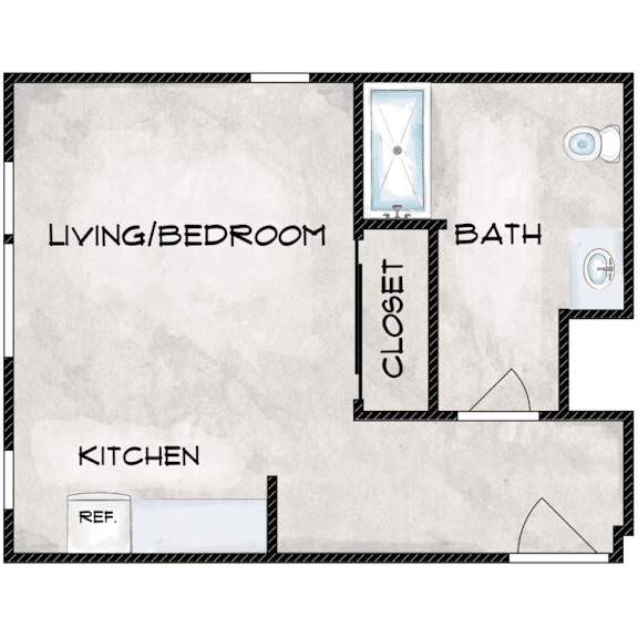 3Square D Floor Plan