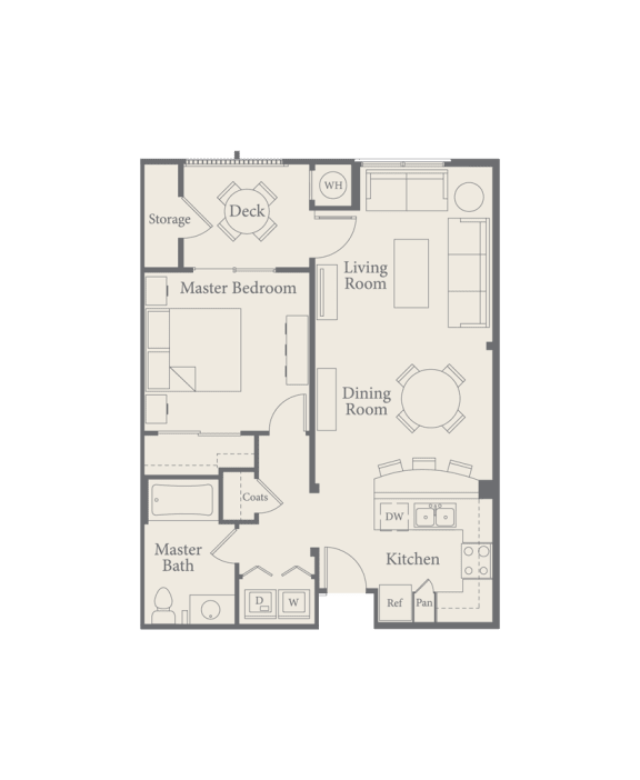 1 bed 1 bath B at Circa 37 Apartments, California, 92108