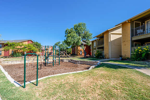 Playground with Swing at City-Base Vista, San Antonio