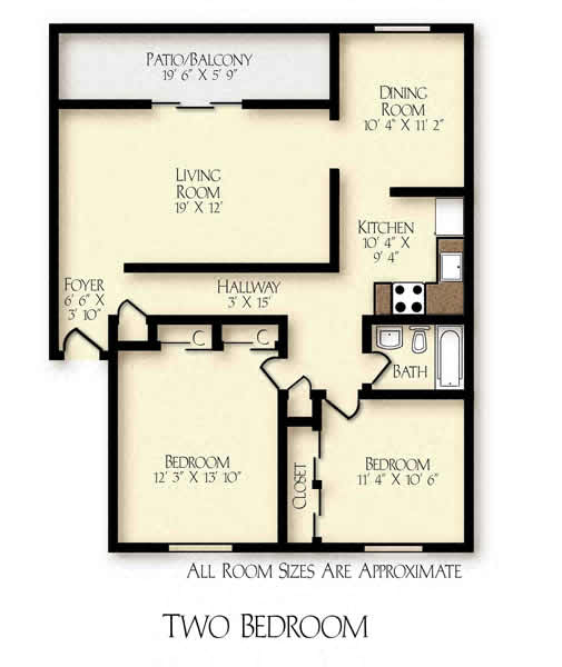 best garden style one bedroom and two bedroom rental apartments at brighton arms apartments in neptune city, nj near jersey shore