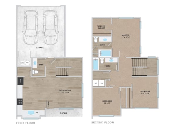 AZALEA 3 BDRM 2.5 BATH at Enclave Apartments, Henderson, CO, Colorado, 80640