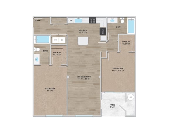 COSMOS 2 BDRM 2 BATH at Enclave Apartments, Henderson, 80640