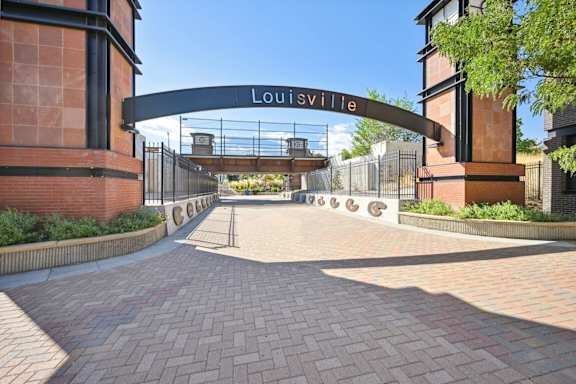 Entrance to Louisville at Delo Apartments, Colorado
