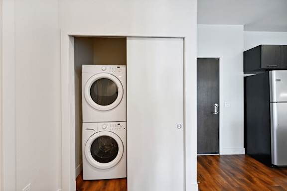 Full-Sized Washer And Dryer at Delo Apartments, Louisville, Colorado