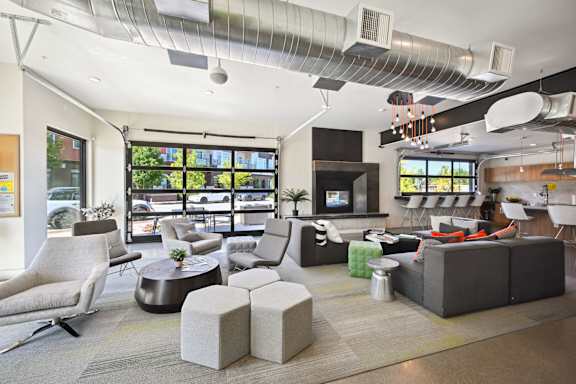 Large Community Clubhouse at Delo Apartments, Louisville, CO, 80027