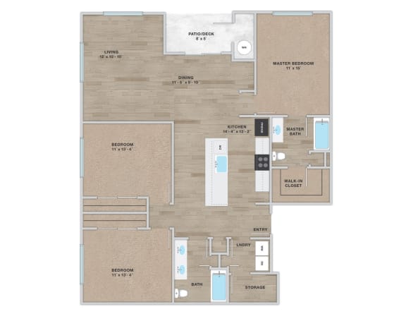 LILY 3 BDRM 2 BATH at Enclave Apartments, Henderson