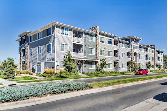 Front View Of Main Building at Enclave Apartments, Henderson, CO, Colorado, 80640