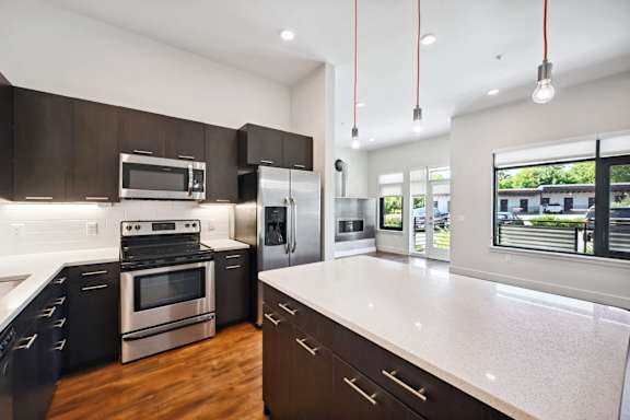 Kitchens With High-Quality Countertops at Delo Apartments, Louisville, CO