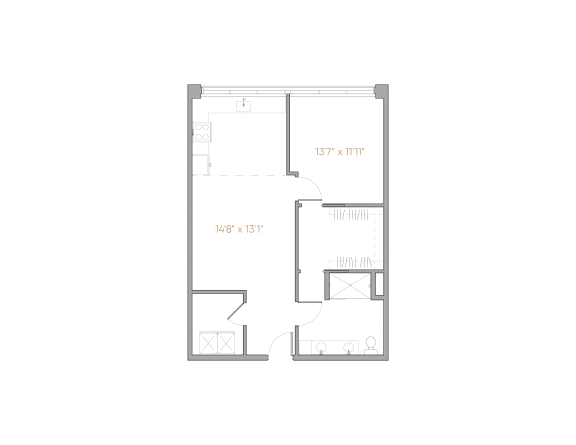 BCA2 Floor Plan at Brim and Crown, Norwalk, CT, 06855