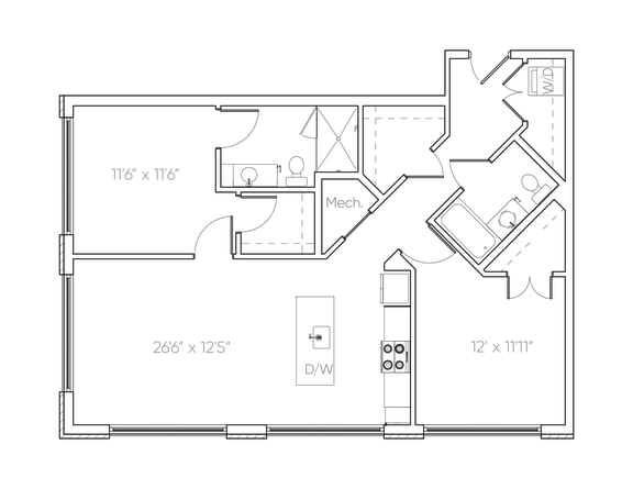 CB3.1 Floor Plan at Brim and Crown, Connecticut, 06855