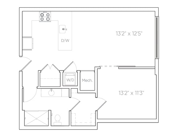 CS1 Floor Plan at Brim and Crown, Norwalk, Connecticut