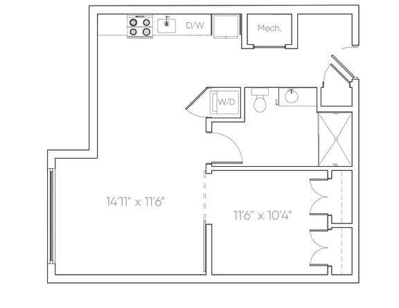 CS5 Floor Plan at Brim and Crown, Connecticut, 06855