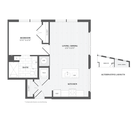 A black and white image of a floor plan for a house.